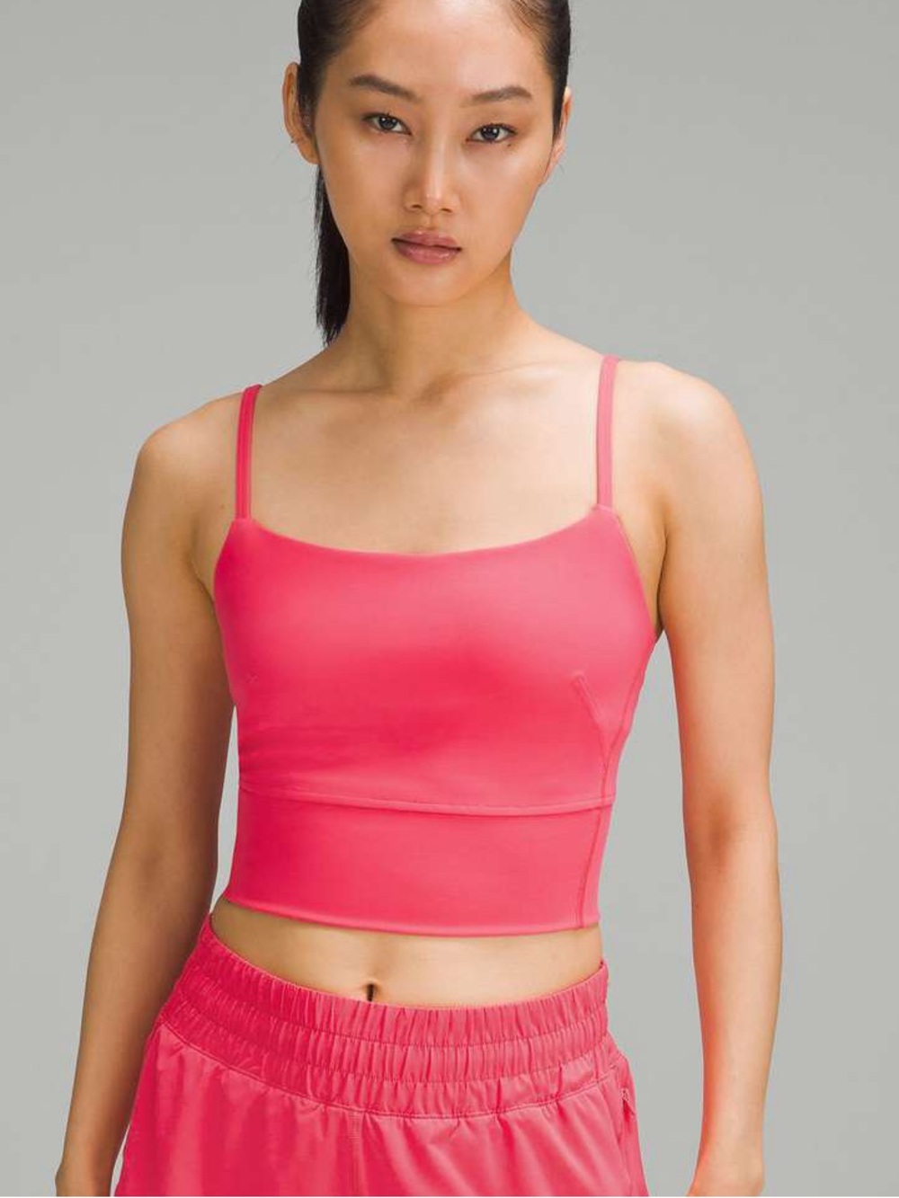 Lululemon Wunder Train Strappy Tank Top in Lip Gloss Pink